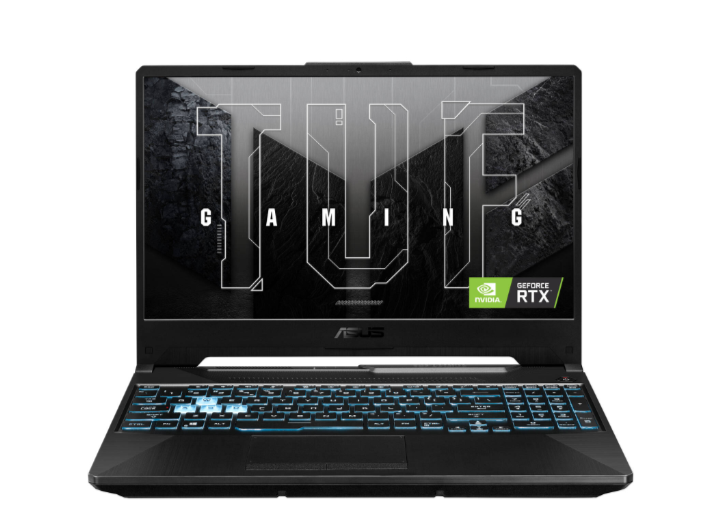 Ноутбук игровой ASUS TUF Gaming A15 FA506NF-HN042 90NR0JE7-M004R0, 15.6", IPS, AMD Ryzen 5 7535HS 3.3ГГц, 6-ядерный, 8ГБ DDR5, 512ГБ SSD, NVIDIA GeForce RTX 2050 - 4 ГБ, без операционной системы, черный