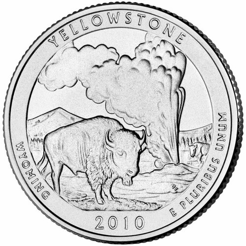 США, 25 центов 2010 год, Йеллоустонский национальный парк сша 25 центов 2013 национальный парк грейт бейсин