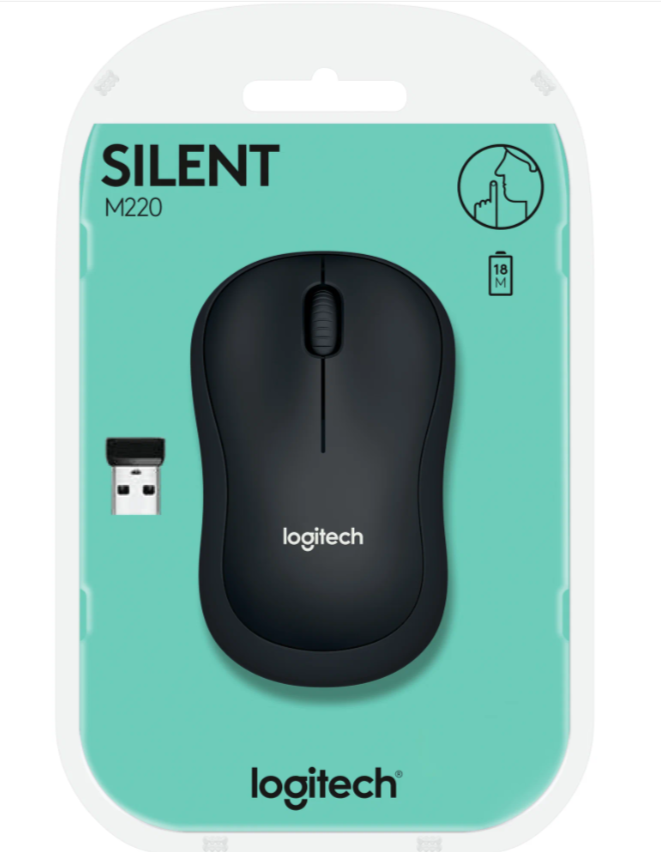 Беспроводная мышь Logitech M220 Silent, графитовый