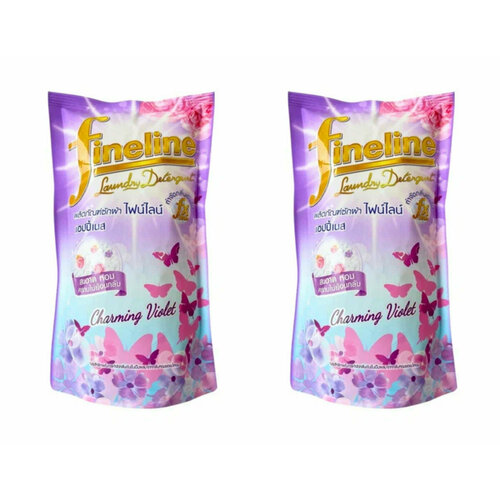 Гель для стирки концентрированный Fineline Charming Violet, фиолетовый, 400 мл, 2 шт.