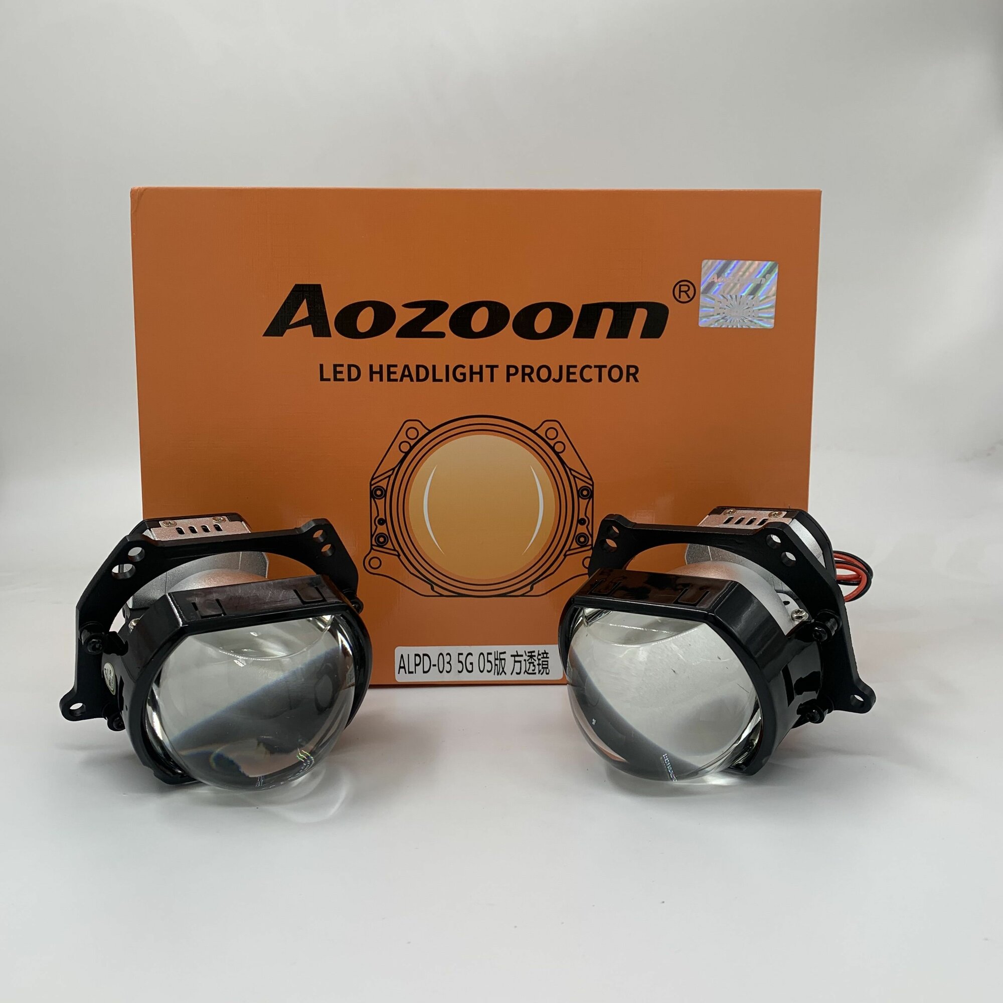 Новинка. Светодиодные модули дальнего/ближнего света New Aozoom Ultra ALPD-03 5G 12V BI LED 3"(2 линзы, комплект)