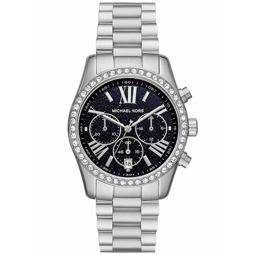 наручные часы michael kors mk8661 черный серебряный Наручные часы MICHAEL KORS, черный, серебряный