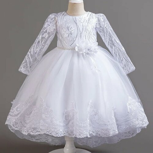 Платье, размер 130, белый