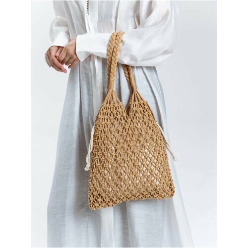 Сумка пляжная nstc.moscow, бежевый