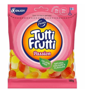 Мармелад Fazer Tutti Frutti Passion, 180 гр.