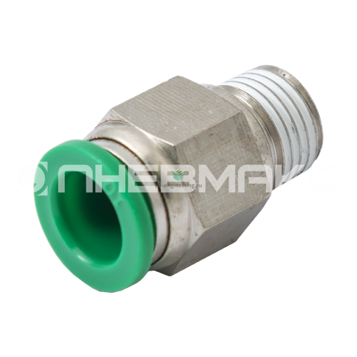 01C1218 PNEUMAX - Штуцер прямой с нар резьбой цанговый R18-12 мм 410₽