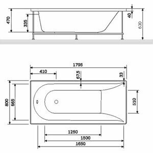 Панель фронтальная для ванны AM.PM Spirit W72A-180-080W-P2, 180x80 - фото №15