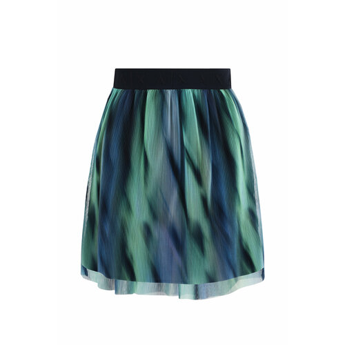 Юбка Armani Exchange, размер 6, синий мужская двухслойная юбка на молнии темно синяя повседневная юбка с поясом на резинке лето 2019