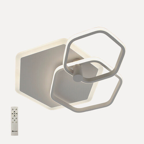 Изображение товара Управляемая светодиодная люстра ESTA trio 80W 3H-RC-565x420x135-WHITE/WHITE-220-IP20