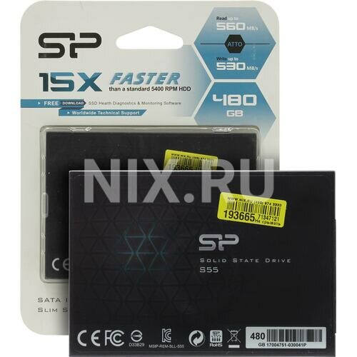 SSD Silicon power Slim S55 480 Гб SP480GBSS3S55S25