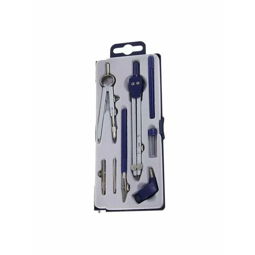 Готовальня 8 предметов в пластиковом пенале 905₽