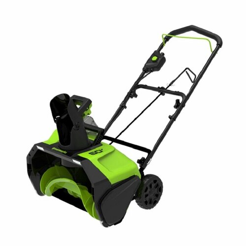 Снегоуборщик аккумуляторный Greenworks GD60PST, 60V, 51 см зеленый