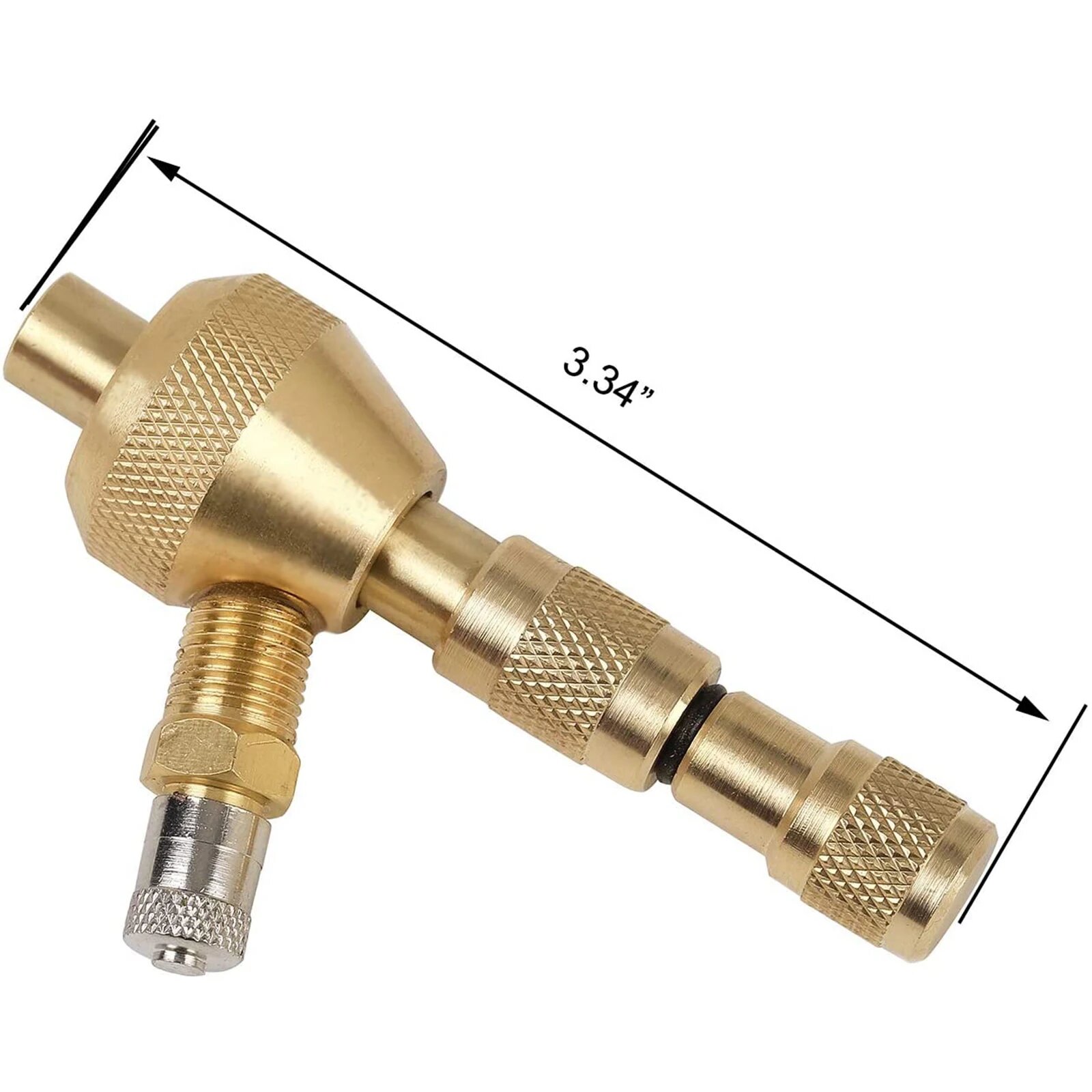 Изображение Быстросъемный пневматический патрон ATsafepro для шин, быстросъемный дефлятор, твердая латунь, воздушный пуховой комплект для бездорожья, портативный, Brass Quick Deflator