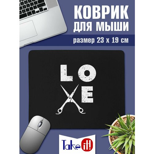 Коврик с принтом Love 362₽