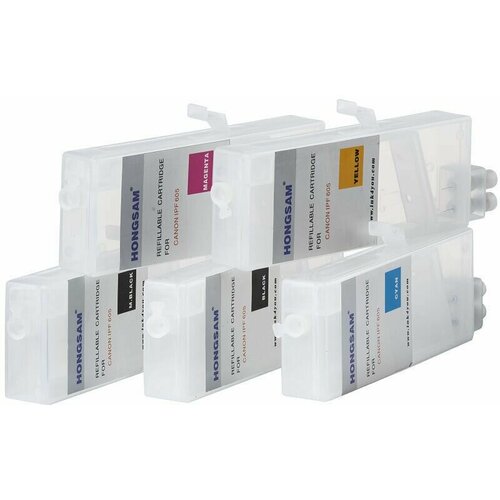 ПЗК для Canon TM-200 TM-300 PFI-120 PFI-320 комплект 5 штук Без чипов 5247₽