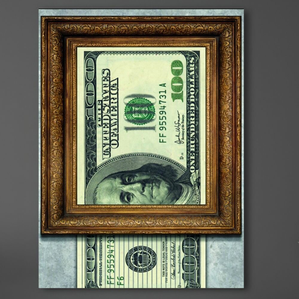 Картина на стену для интерьера от бренда Pechat Vip из категории Долларовые богатства 30х40 см.