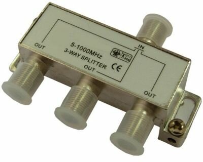 Делитель ТВ-сигнала на 3 точки TD-203-3 F-разъем (SAT) 5-1000 MHz