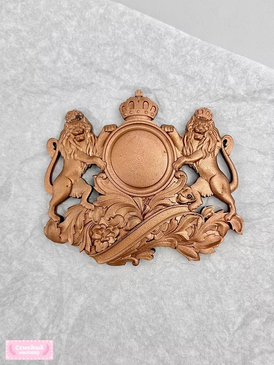 Силиконовая форма / молд для рукоделия Лепнина / 2 льва — фото 1