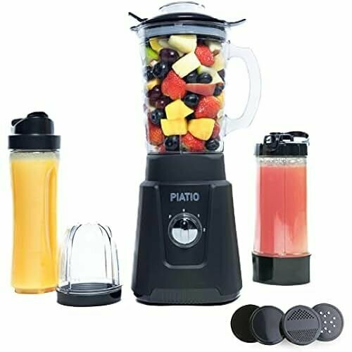 Миксер для смузи Piatio прибор для приготовления смузи набор из 13 предметов набор на вынос с чашкой 3 уровня нержавеющая сталь 1481400₽