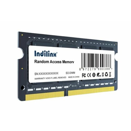 Оперативная память INDILINX 8GB DDR3 1600MHz CL11 SO-DIMM IND-ID3N16SP08X 170000₽