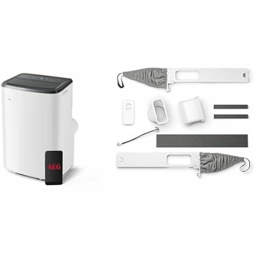 фото Мобильный кондиционер AEG Comfort 6000 AXP26U339CW и оконный комплект премиум-класса AWKIT5/быстрая установка