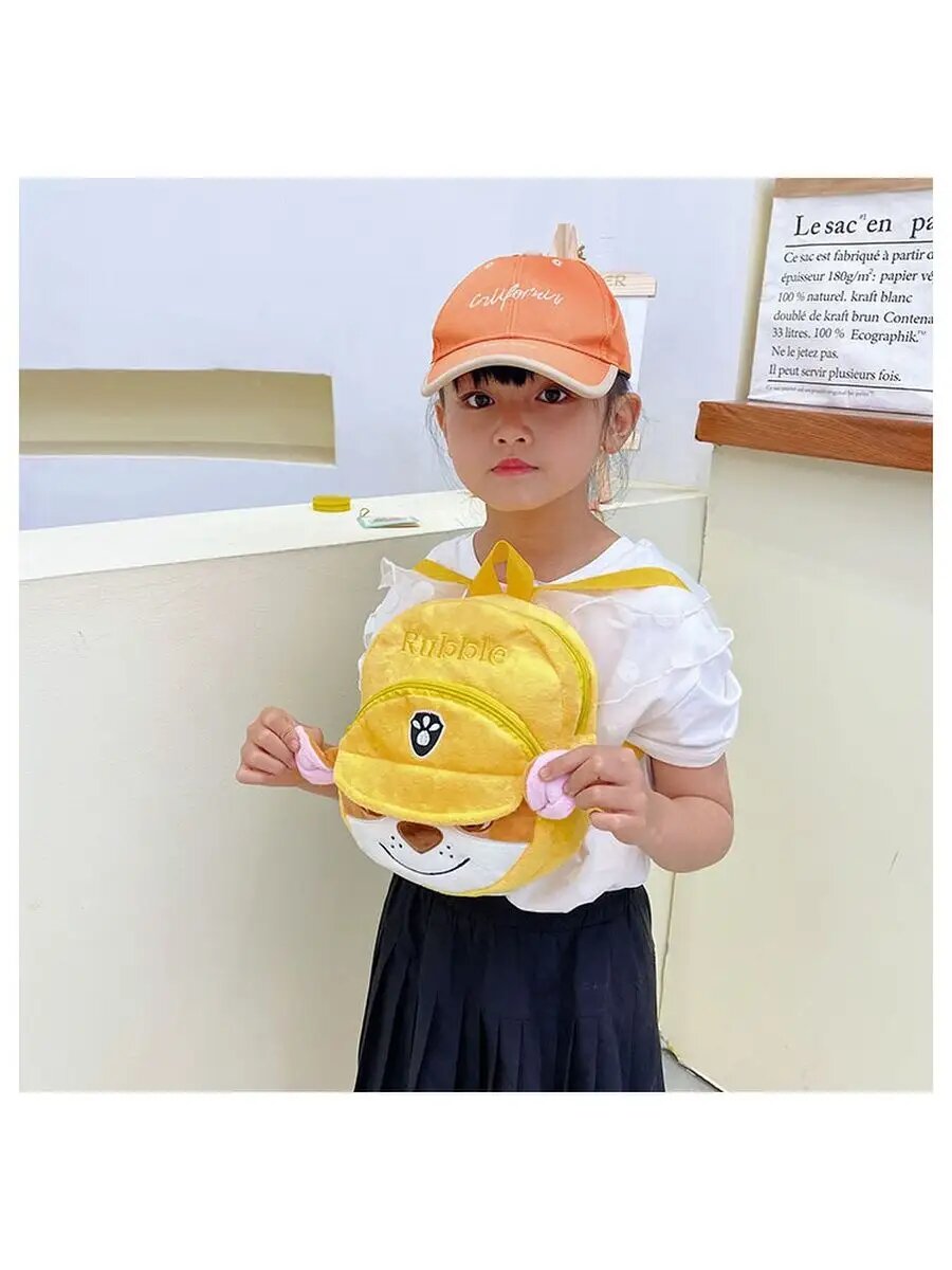 Детский рюкзак, дошкольный из плюша — фото 1