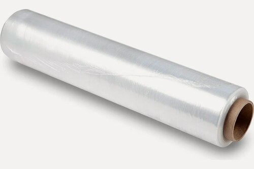 Изображение товара Стрейч пленка прозрачная в рулоне, 500 мм, 20 мкм, 196м намотка
