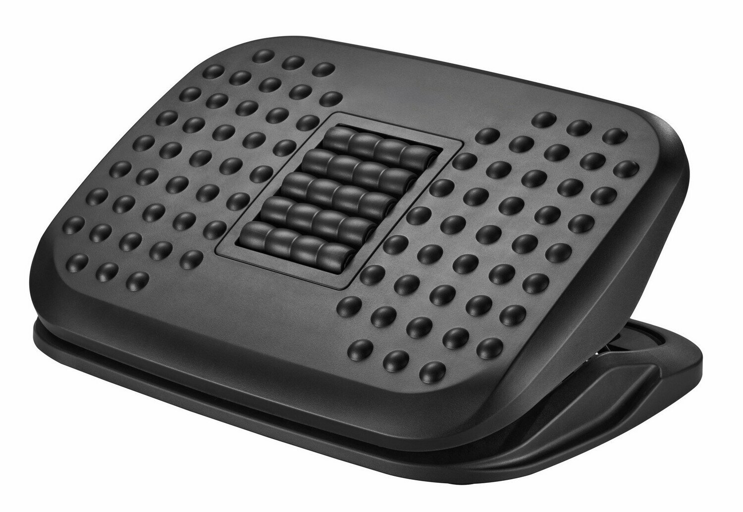 Подставка для ног FoxGear FG-FOOT-1 эргономичная с массажными роликами чёрная