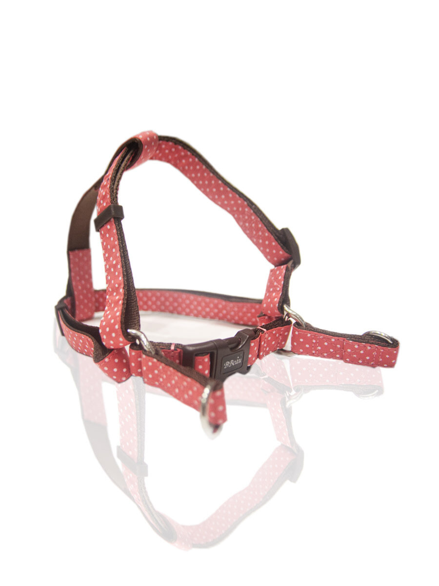 Картинки Шлейка для собак Japan Premium Pet / шлейка с функцией распределения нагрузки при рывке собаки, цвет розовый, размер М