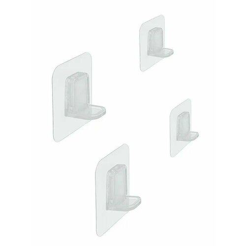 Кронштейн для полки Monblick Angle, прозранчый, 4 шт