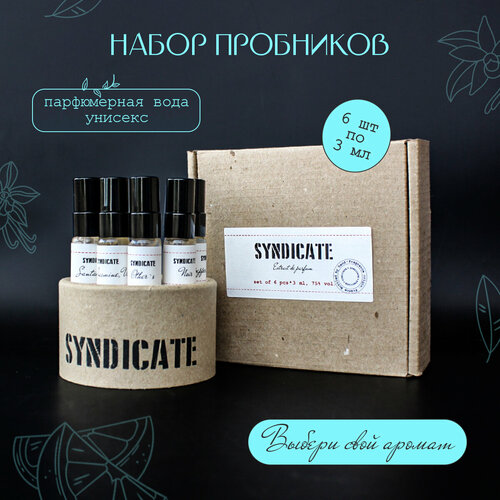 Парфюмерный набор пробников Syndicate 6 шт по 3 мл
