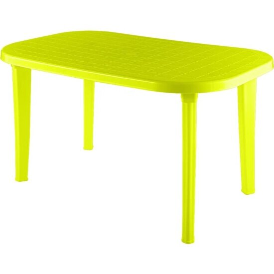 Стол Элластик пласт пластиковый овальный  салатовый 