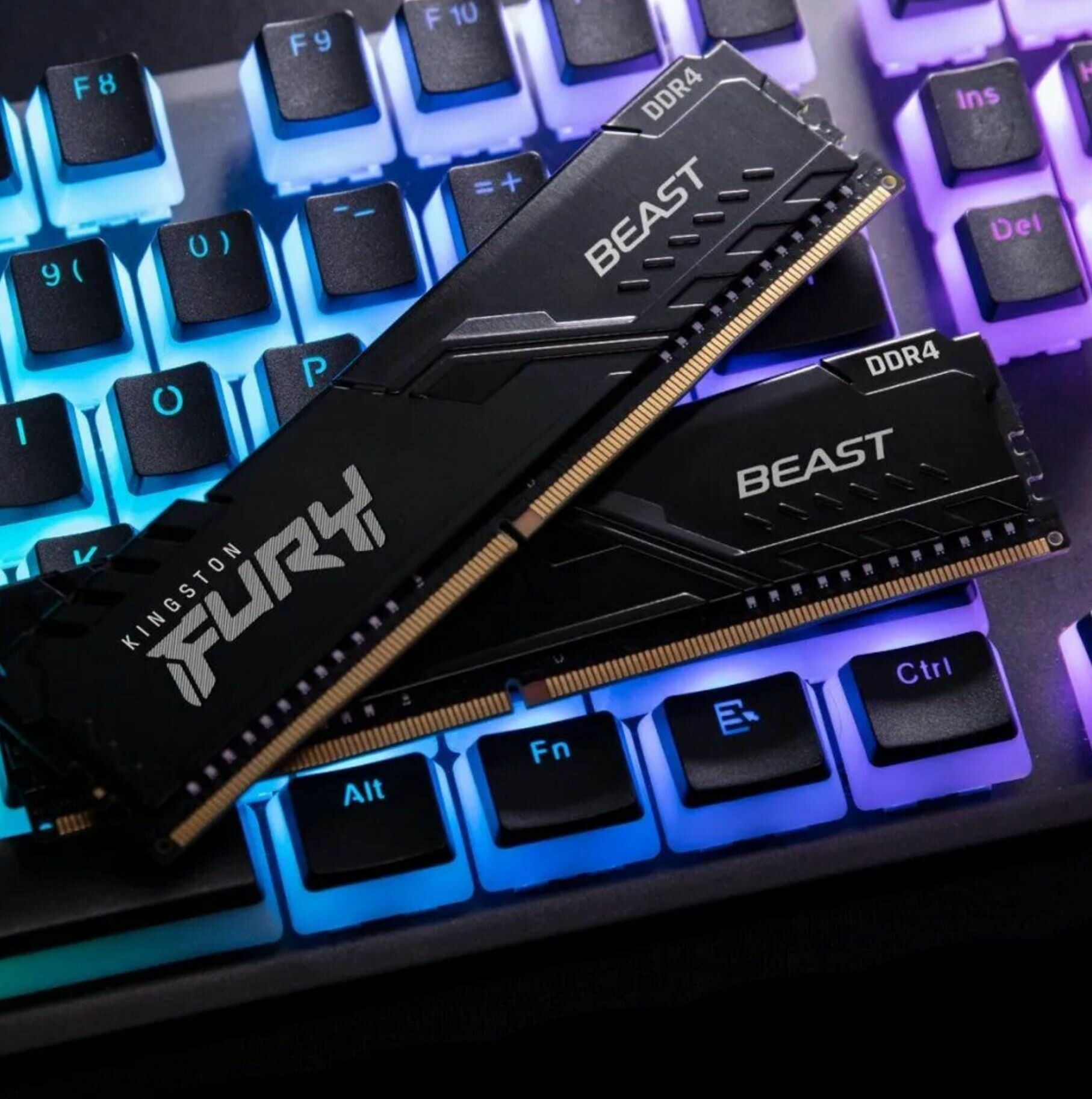 Оперативная память Kingston FURY Beast 32 ГБ (16 ГБ x 2 шт.) DDR4 3200 МГц DIMM CL16 KF432C16BB1K2/32 — фото 1