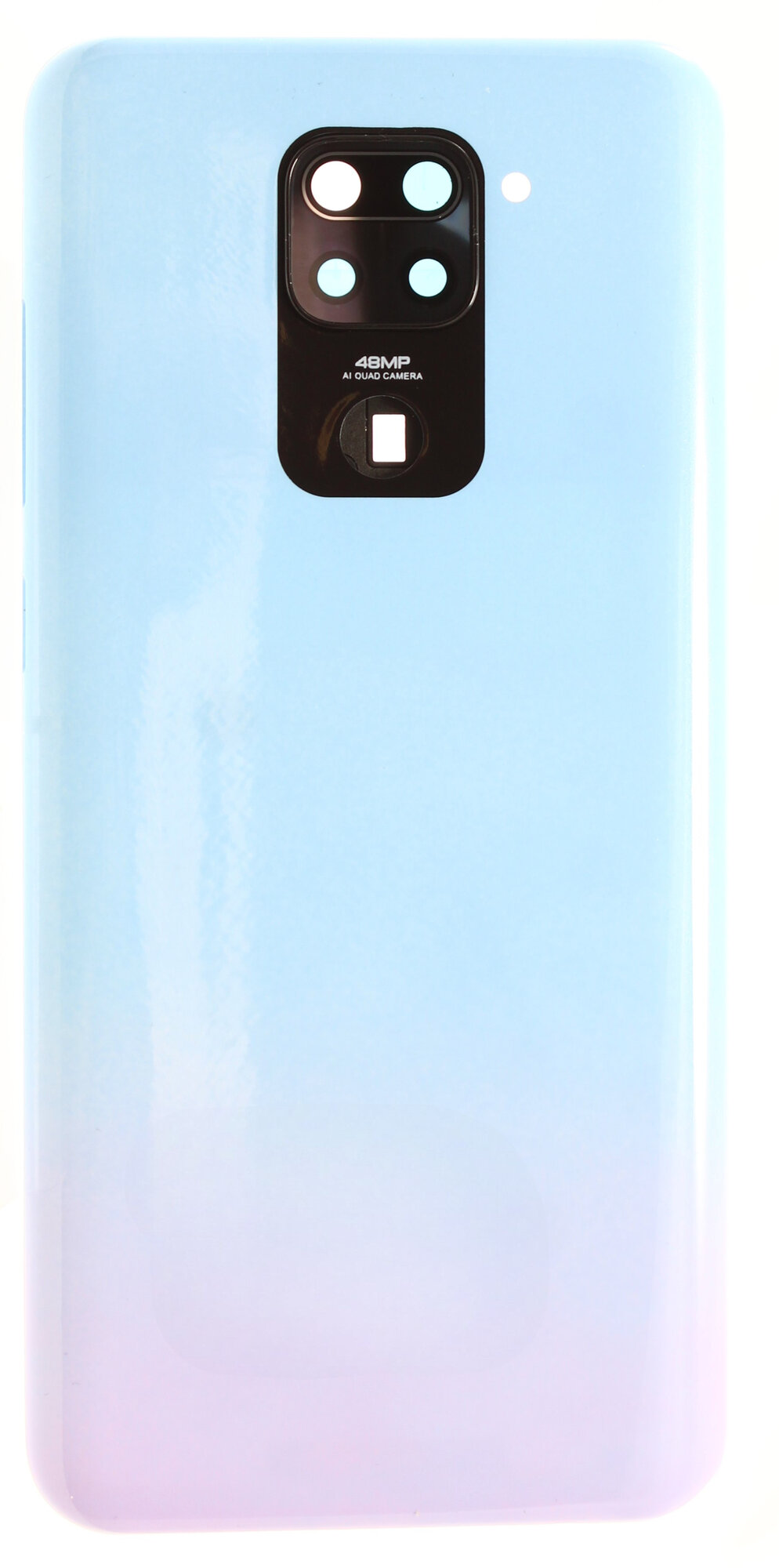 Задняя крышка для Xiaomi Redmi Note 9 Белая (со стеклом камеры)
