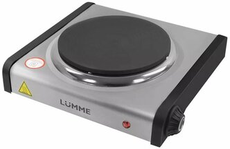 Электроплита LUMME "LU-3637", чугун, нержавеющая сталь, дисковая, 1 конфорка