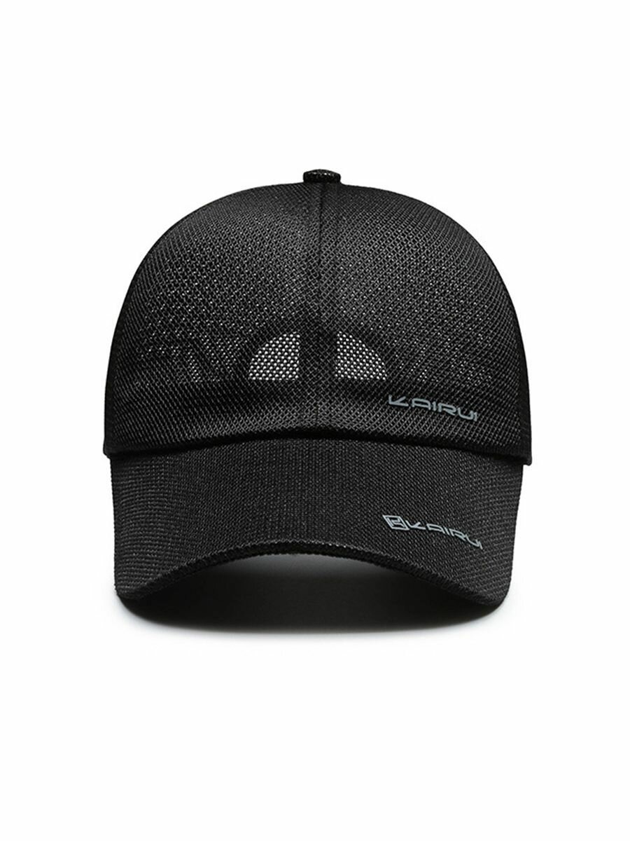 Бейсболка  Весна-лето 2025 для мужчин, размер 55-59, черный — фото 1