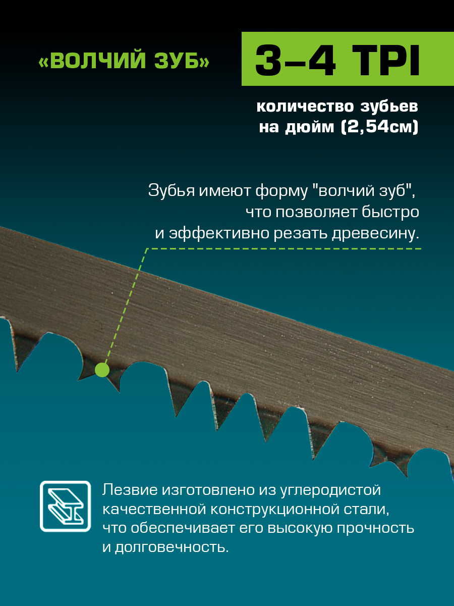 Полотно для лучковой пилы `PRAKTISCHE TOOLS` 530 мм 