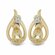 Серьги Ювелирия, серебро, 925 проба, цитрин, циркон
