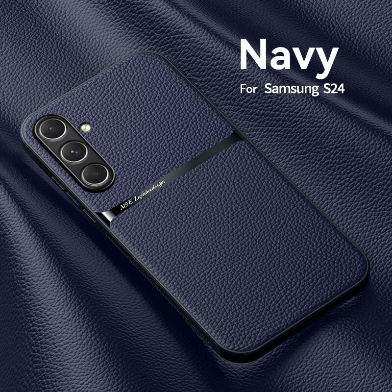 Чехол на Samsung Galaxy S24 /(Самсунг Галакси с24), С защитой камеры / Высококачественная кожа