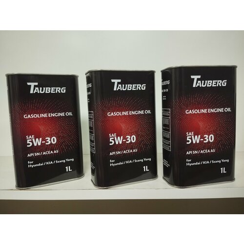 Моторное масло Tauberg, 5W-30, оригинальное, для KIA/Hyundai/SsangYong, 1л