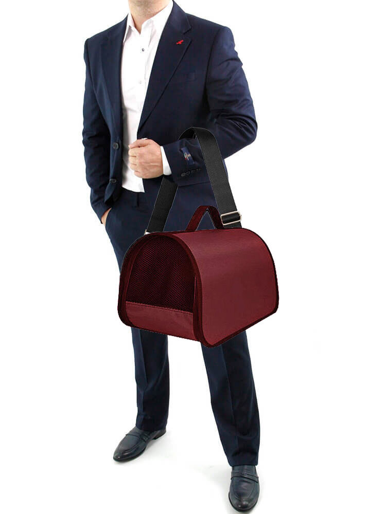Переноска для кошек М до 12 кг XL ZOLO, домик для кошки, 45х26х26 см, авиапереноска — фото 1