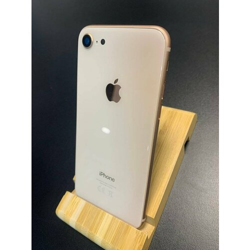 Корпус для IPhone 8 золотой (gold), комплект кнопок, сим-лоток