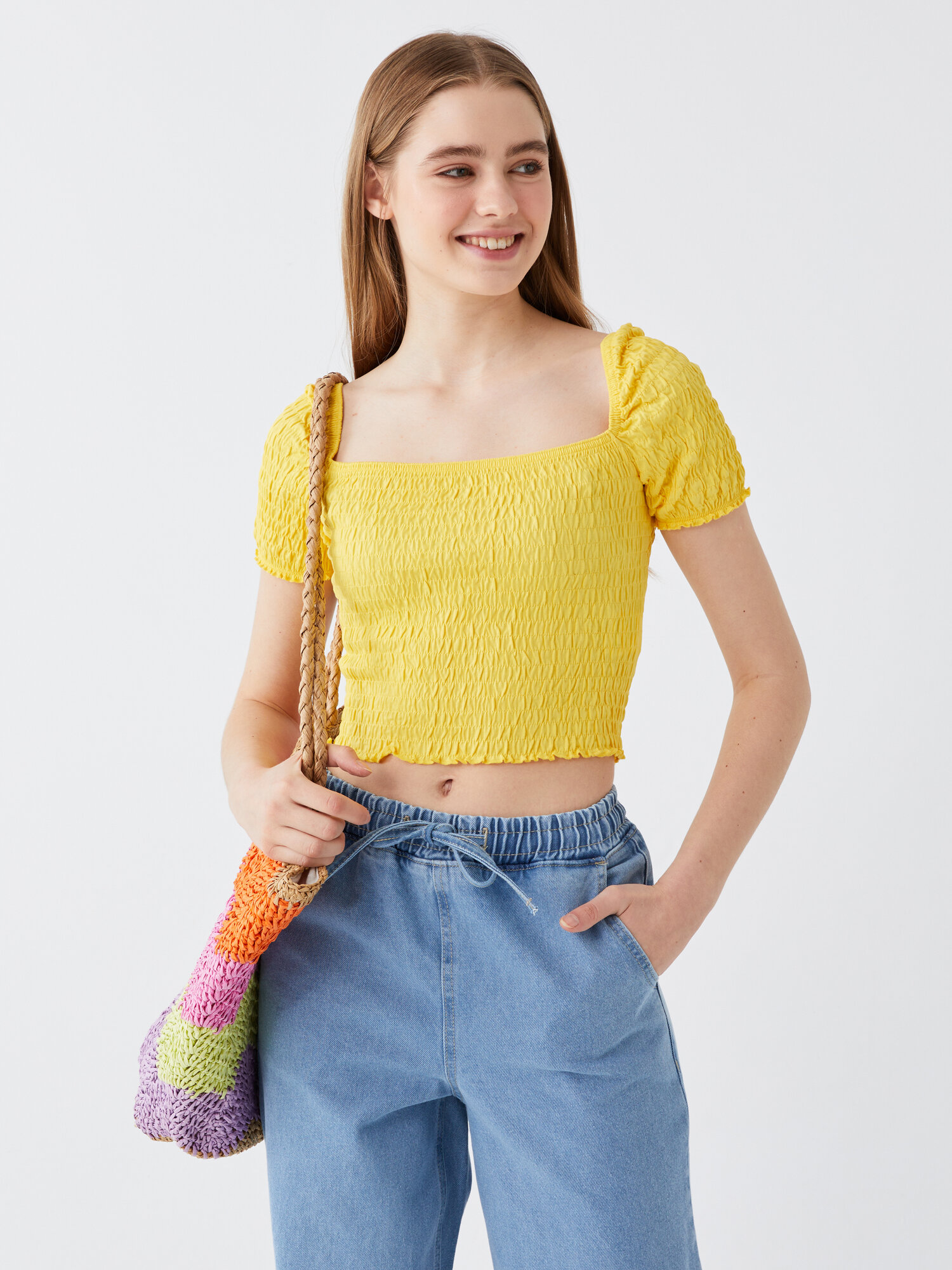 Топ LC Waikiki, размер S, yellow