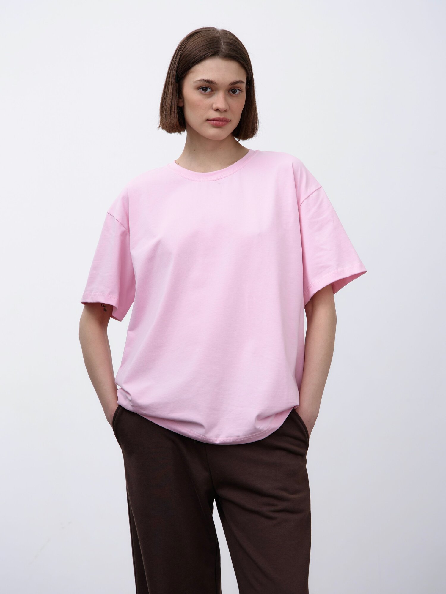 Футболка Телодвижения, размер 170-100-106 (50) XL, розовый — фото 1