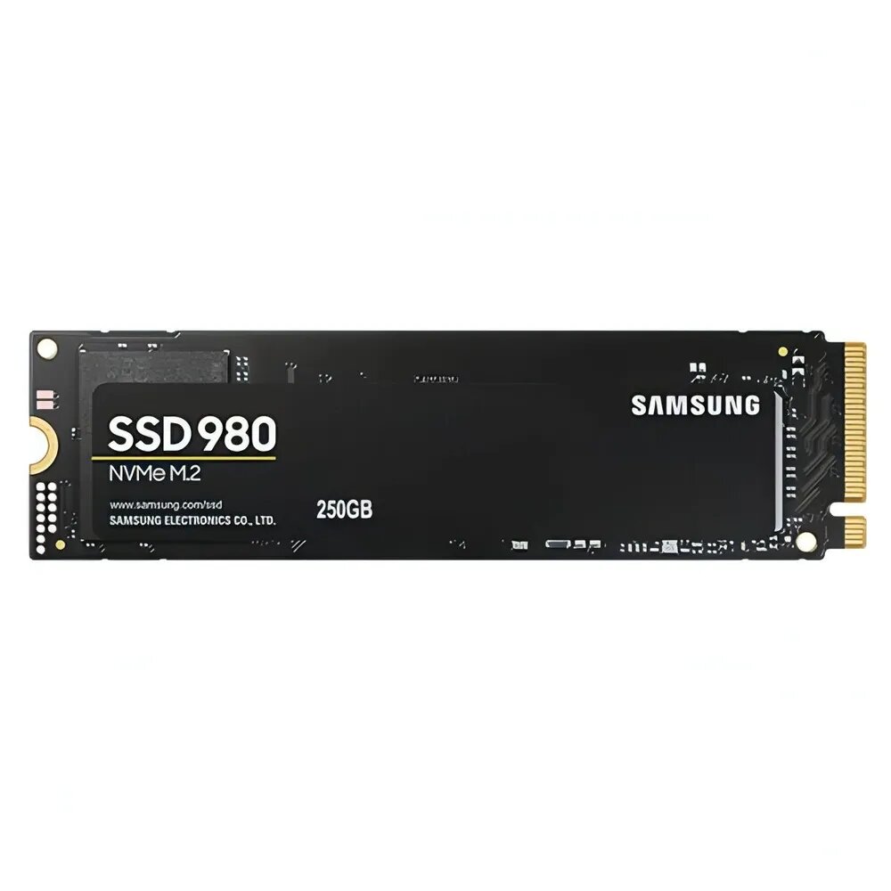 SSD накопитель Samsung 980, M.2, NVMe, PCIe 3.0 x4, 250 ГБ [MZ-V8V250BW]