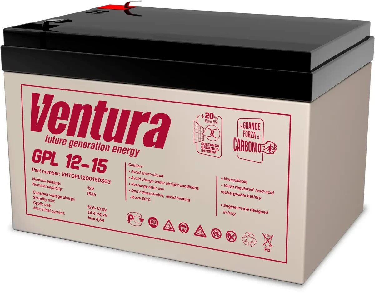 Аккумуляторная батарея Ventura GPL 12-15