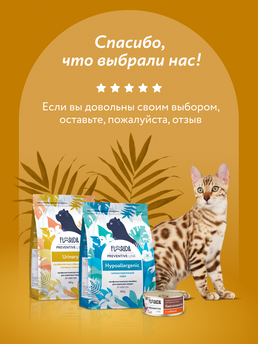 Florida Preventive Line Renal консервы для кошек при хронической почечной недостаточности (Индейка, 100 г.)