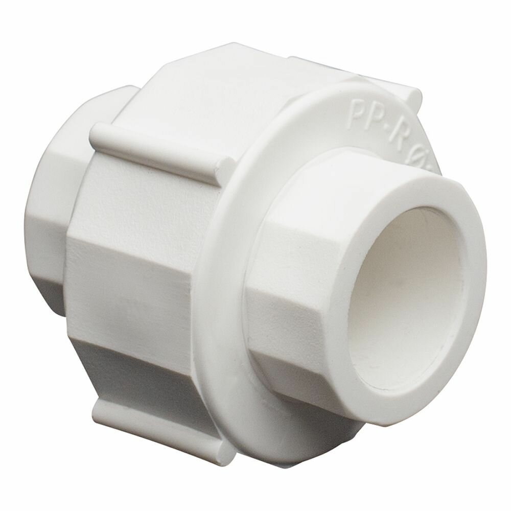 Муфта американка 50 мм для трубы полипропилен разъемная СТМ пласт — фото 1