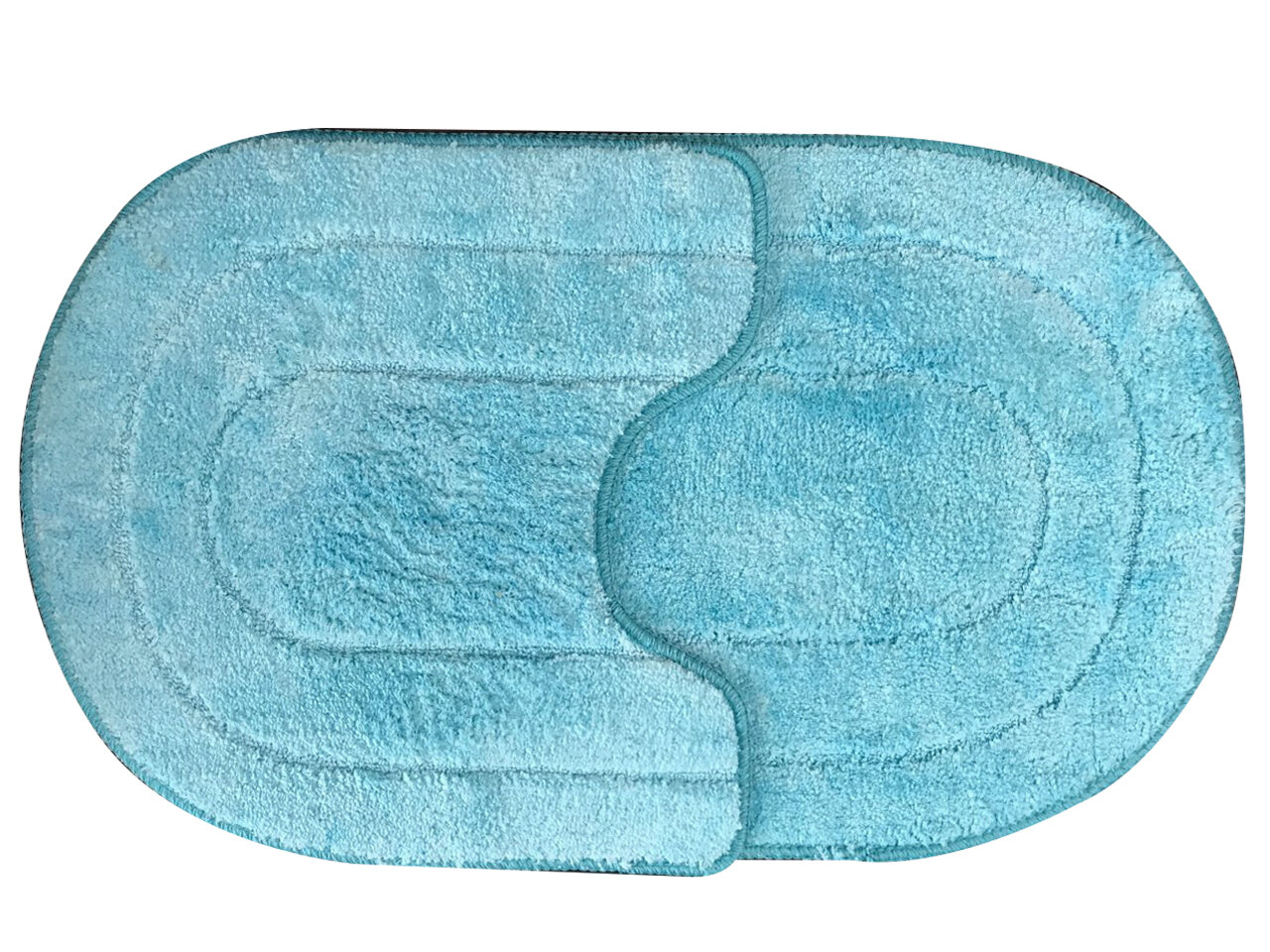 Набор ковров МК 2-ои 45х75. 45х45 см Эллипс бирюза