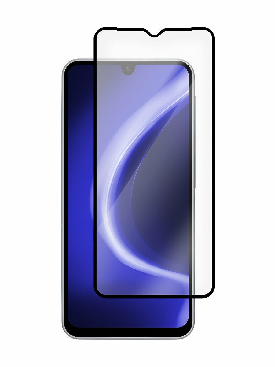 Защитное стекло Krutoff Premium для Samsung Galaxy A17 Чёрное